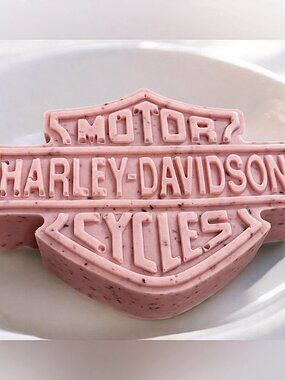 Cherry pink Harley Davidson Soap 5x3in 5oz HANDMADE Shea butter
